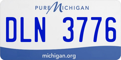 MI license plate DLN3776