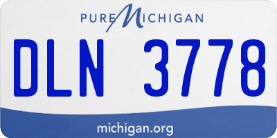 MI license plate DLN3778