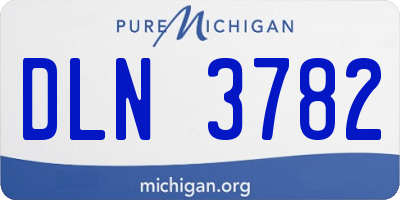 MI license plate DLN3782