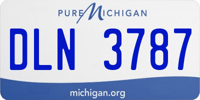 MI license plate DLN3787
