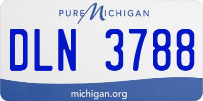 MI license plate DLN3788