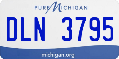 MI license plate DLN3795