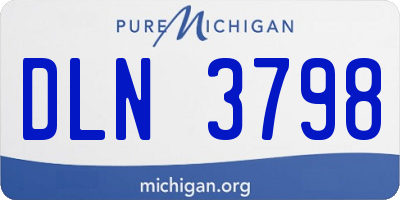 MI license plate DLN3798