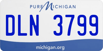 MI license plate DLN3799