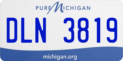 MI license plate DLN3819