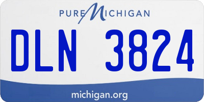 MI license plate DLN3824