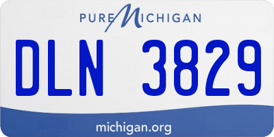 MI license plate DLN3829