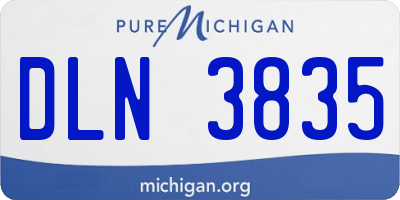 MI license plate DLN3835