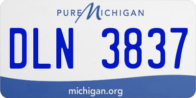 MI license plate DLN3837