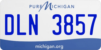 MI license plate DLN3857