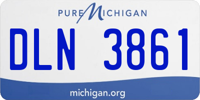 MI license plate DLN3861