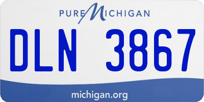 MI license plate DLN3867