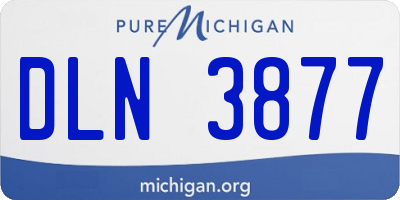 MI license plate DLN3877