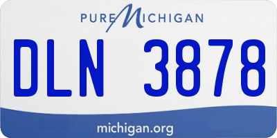 MI license plate DLN3878