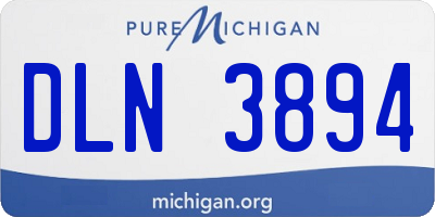 MI license plate DLN3894