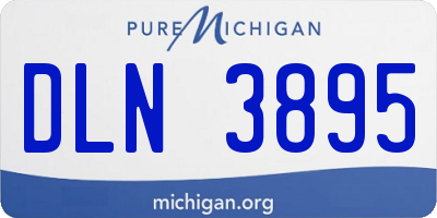 MI license plate DLN3895