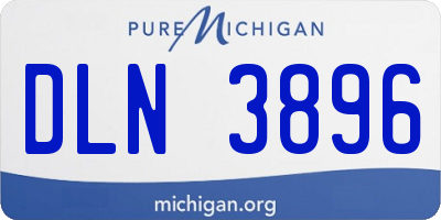 MI license plate DLN3896