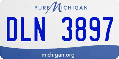 MI license plate DLN3897