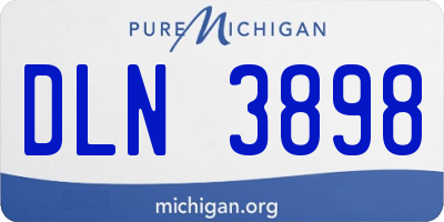 MI license plate DLN3898