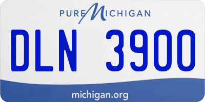 MI license plate DLN3900