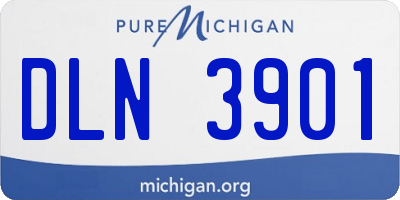 MI license plate DLN3901