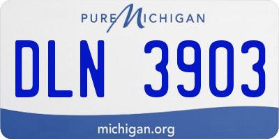 MI license plate DLN3903