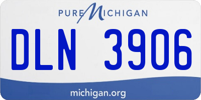 MI license plate DLN3906