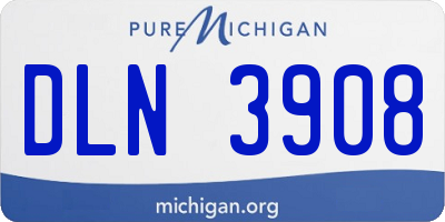 MI license plate DLN3908