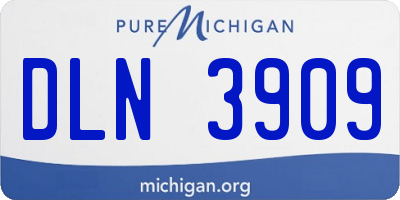MI license plate DLN3909