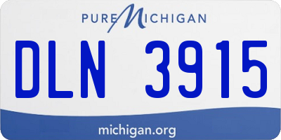 MI license plate DLN3915