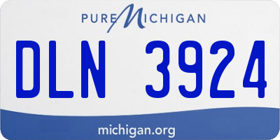 MI license plate DLN3924