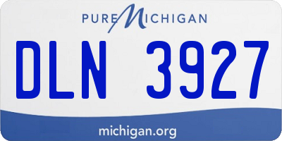 MI license plate DLN3927