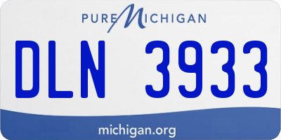 MI license plate DLN3933