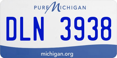 MI license plate DLN3938