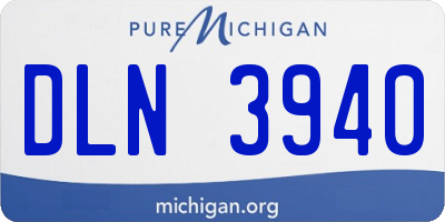 MI license plate DLN3940