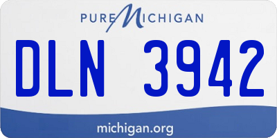 MI license plate DLN3942