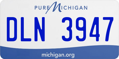 MI license plate DLN3947