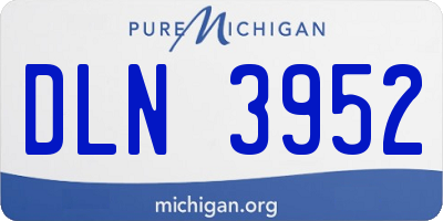 MI license plate DLN3952