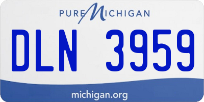 MI license plate DLN3959