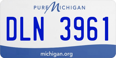 MI license plate DLN3961