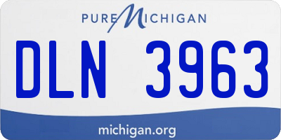 MI license plate DLN3963