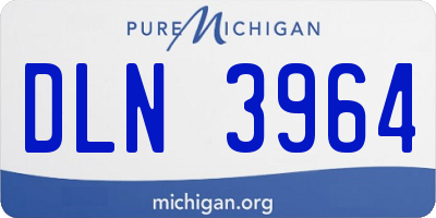 MI license plate DLN3964