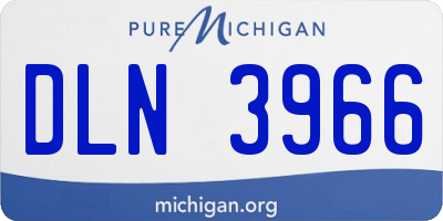 MI license plate DLN3966