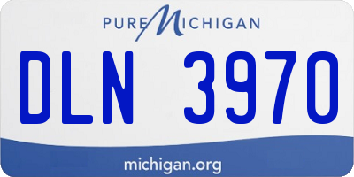 MI license plate DLN3970