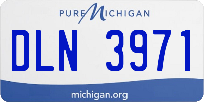 MI license plate DLN3971