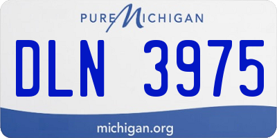 MI license plate DLN3975