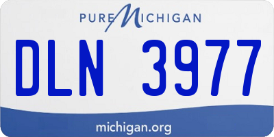 MI license plate DLN3977