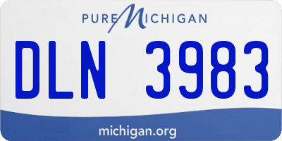 MI license plate DLN3983