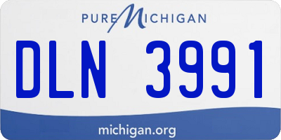 MI license plate DLN3991