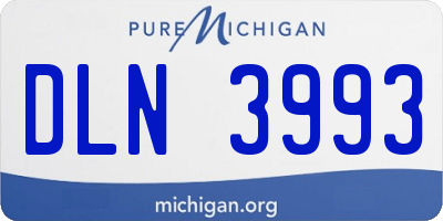 MI license plate DLN3993